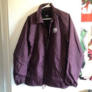 Maroon Vans Coach Jacket